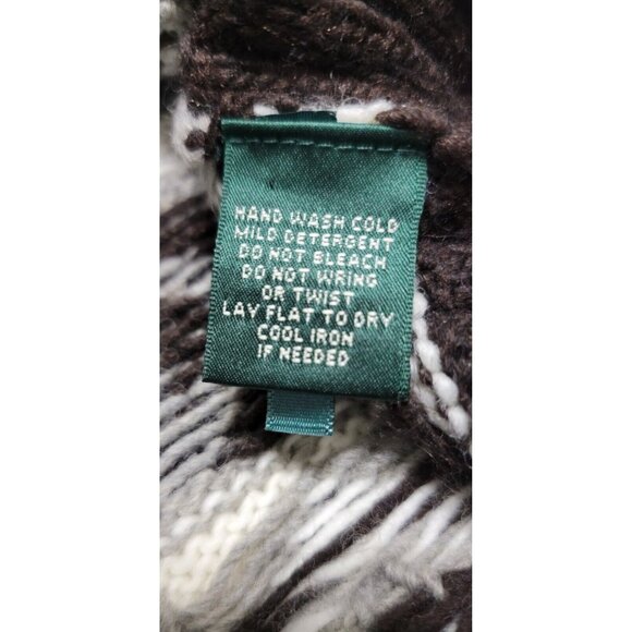 Lauren Ralph Lauren Active Womens Gray Nordic Full Zip Sweater Hidden Hoodie XL - Picture 6 of 10